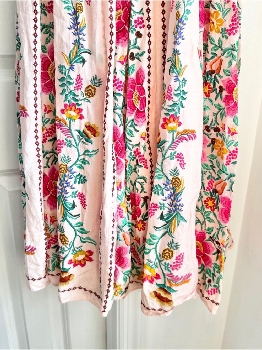 Farm Rio Delicate Forest Pink Maxi Dress - Picture 14 of 16